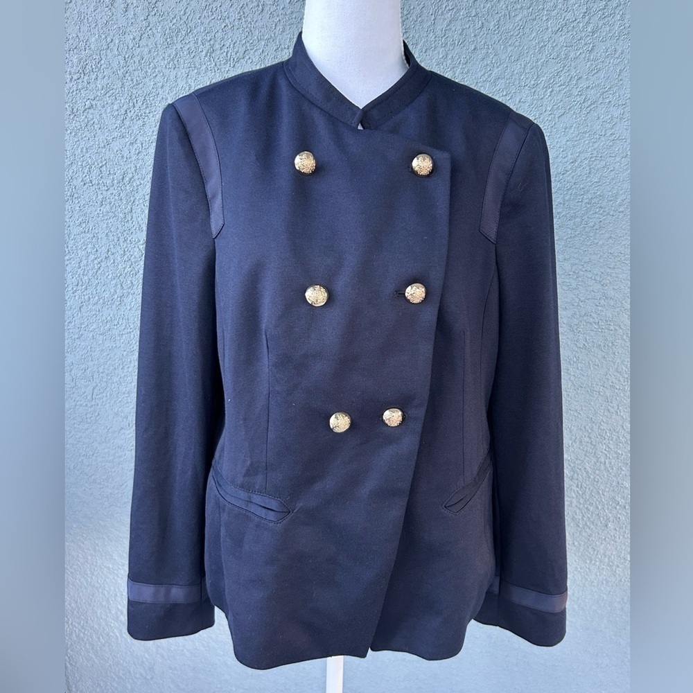 The Limited Navy Blue Gold Button Blazer Size XL